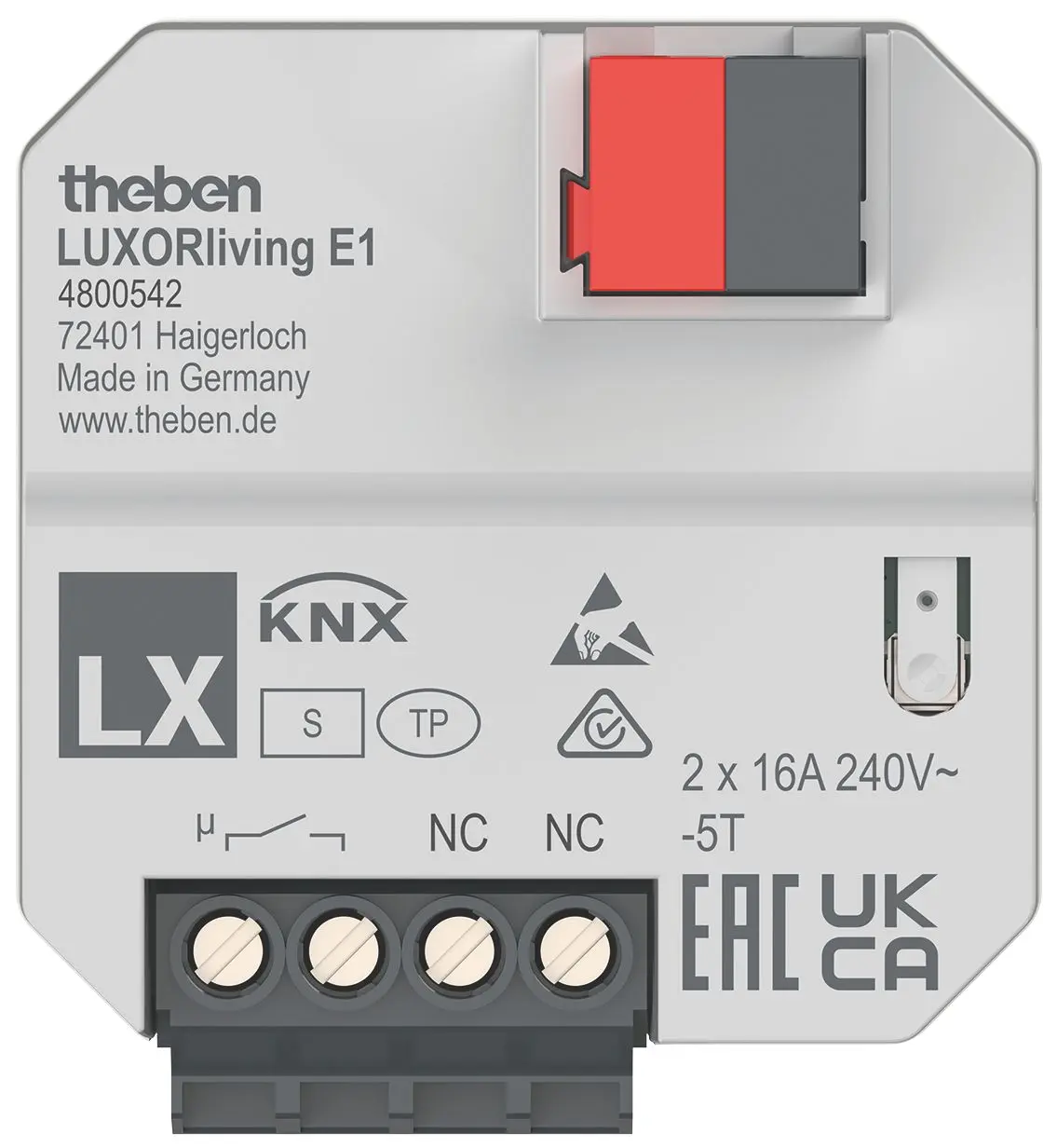 Produktfoto 1 von 1-fach Heizungsaktor LUXORliving Elektroheizung, Unterputz, Smart Home