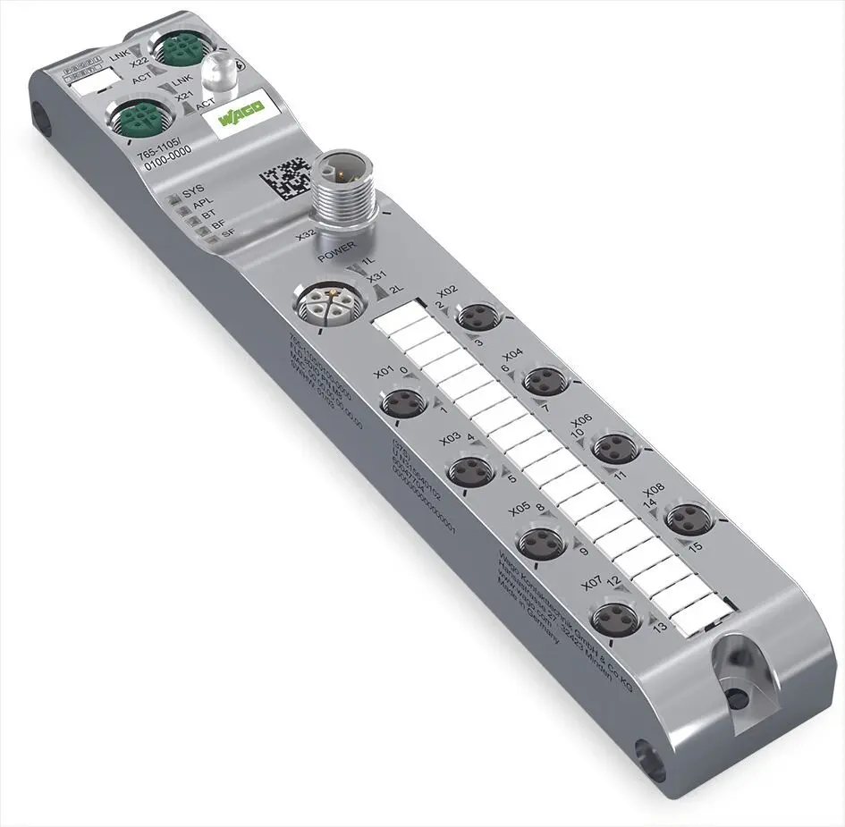 Produktfoto 1 von 8-Kanal-Digitalein-/-ausgang,Profinet,DC 24 V / 2,0 A