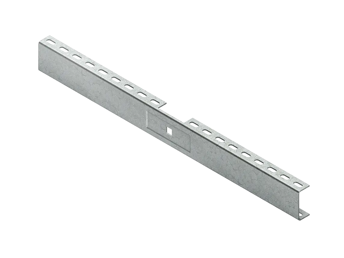 Produktfoto 1 von Doppelausleger, leicht, 50X125 mm 0,6 kN bandverzinkt
