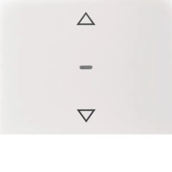 Abdeckung für Tastsensor Modul 1fach mit Pfeil-Symbol K.x polarweiß