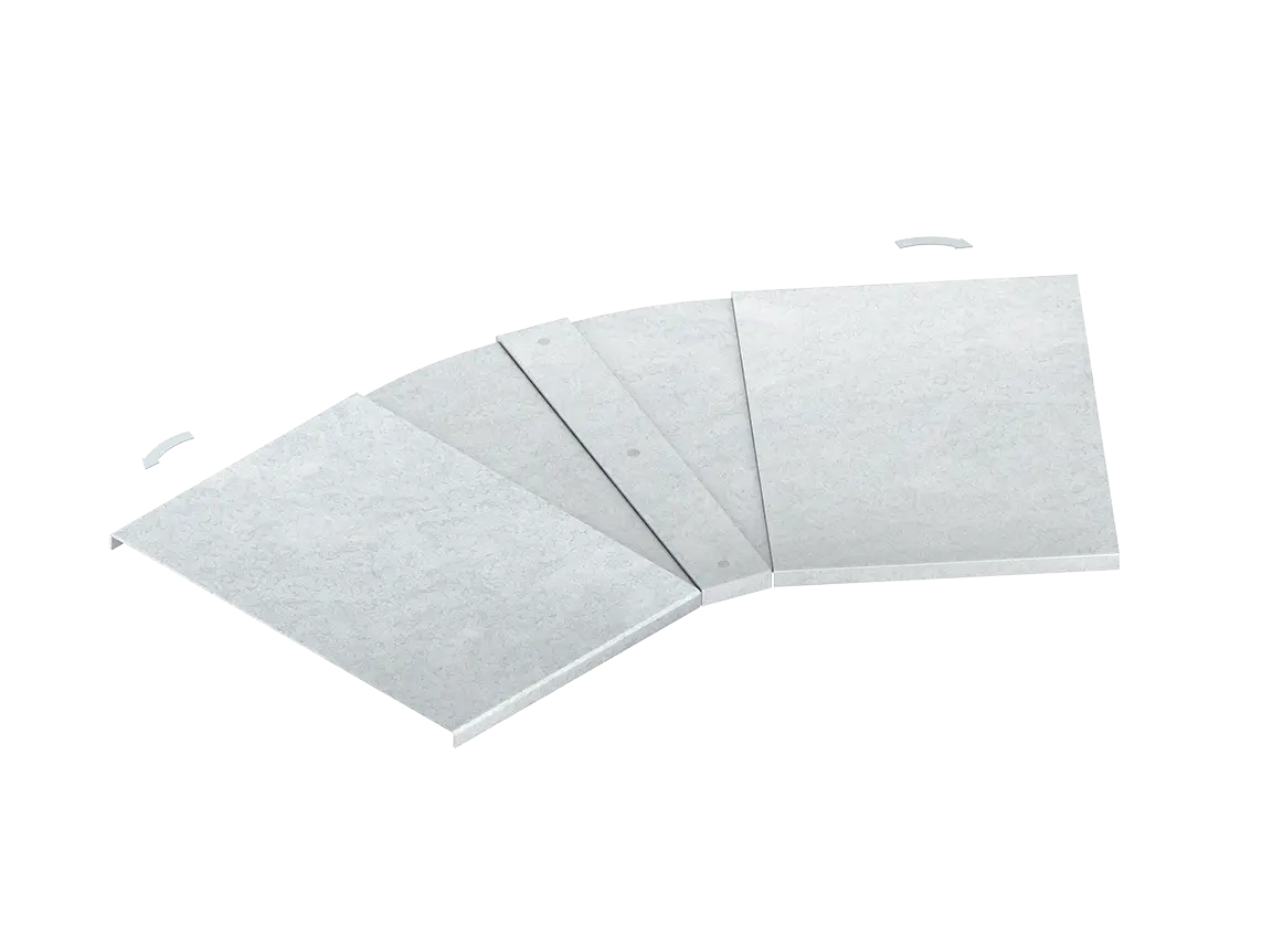 Produktfoto 1 von Deckel für wink. Formstück 0-90° Breite 205 mm, t=2,0 mm bandverzinkt