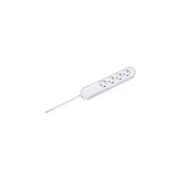 Produktfoto 1 von Tischsteckdose 4xSchuko weiß Strom 1 Schuko