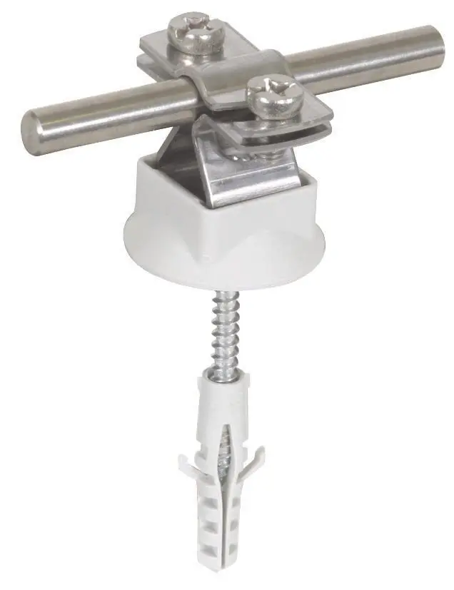 Produktfoto 1 von Leitungshalter NIRO f. Rd 8-10mm m. Abdeckscheibe u. Befest.-Mat.