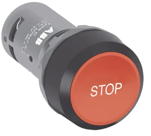 Produktfoto 1 von Compact Taster rot mit Text "STOP" CP9-1009