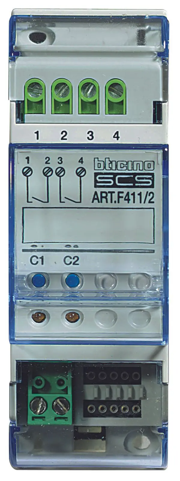 Produktfoto 1 von REG-Aktor MyHome m.2 Schließern als Schalt- oder Rollladenaktor, 2 TE DIN