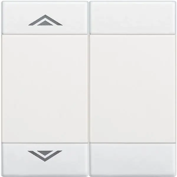 Produktfoto 1 von MyHOME-Wippe m.Symbol "Auf/Ab" f.LIVINGLIGHT, 2-modulig, Weiß