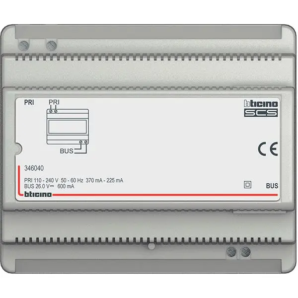 Produktfoto 1 von Ersatz-Spannungsversorgung f.2-Draht Audio-Sets Bticino. 4 TE DIN.