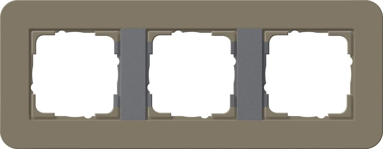 Produktfoto 1 von Abdeckrahmen 3f E3 Umbra/Anthrazit