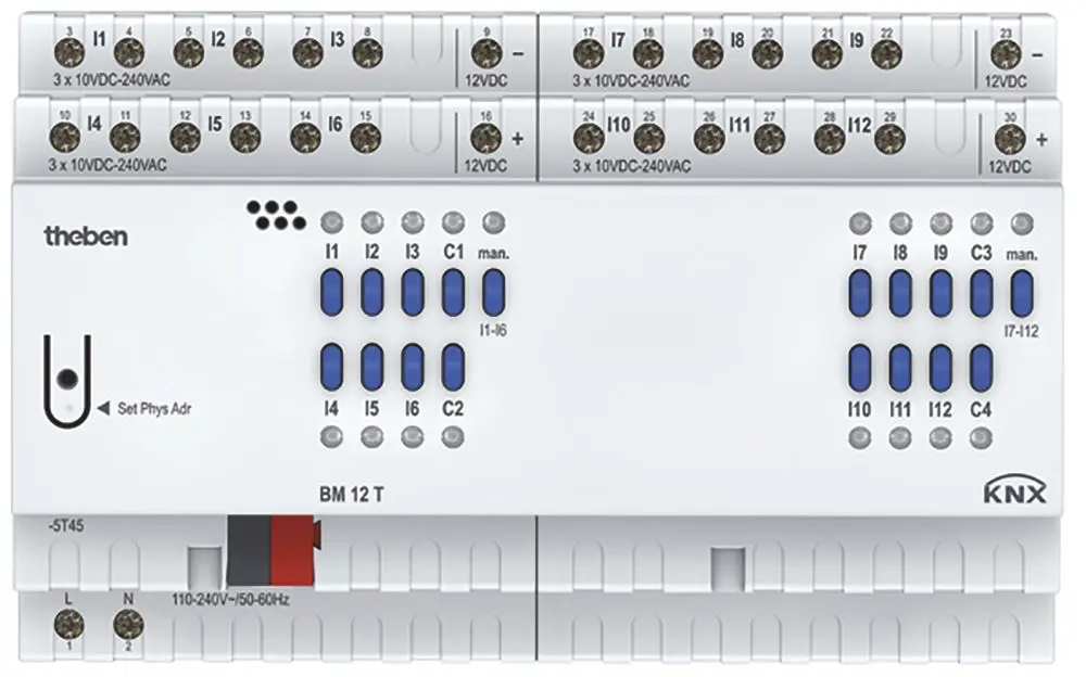 Produktfoto 1 von 12-fach KNX-Binäreingang, KNX TP, Data Secure
