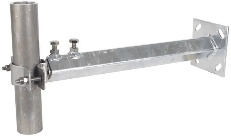 Produktfoto 1 von Wandbefestigung St/tZn-NIRO für Rohre D 40-50mm Wandabstand variabel 400-700mm