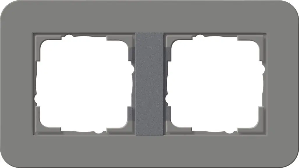 Produktfoto 1 von Abdeckrahmen 2f E3 Dklgrau/Anthrazit