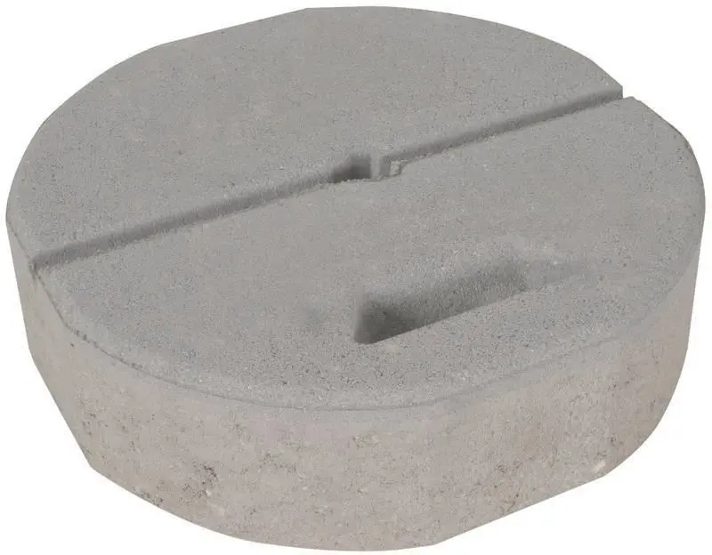Produktfoto 1 von Betonsockel B55 17kg D 337mm m. Griffmulde