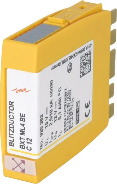 Produktfoto 1 von Kombiableiter-Modul für 2 Doppeladern BLITZDUCTOR XT mit LifeCheck