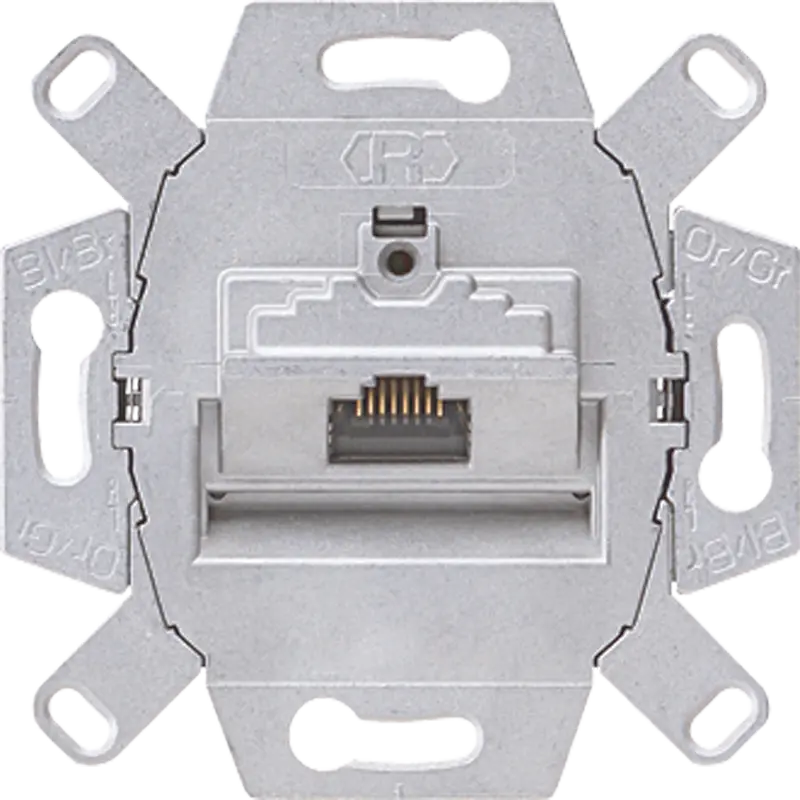 Produktfoto 1 von Datendose, Category 6 / Class E, geschirmte LSA-Plus-Klemmen, 8-polig