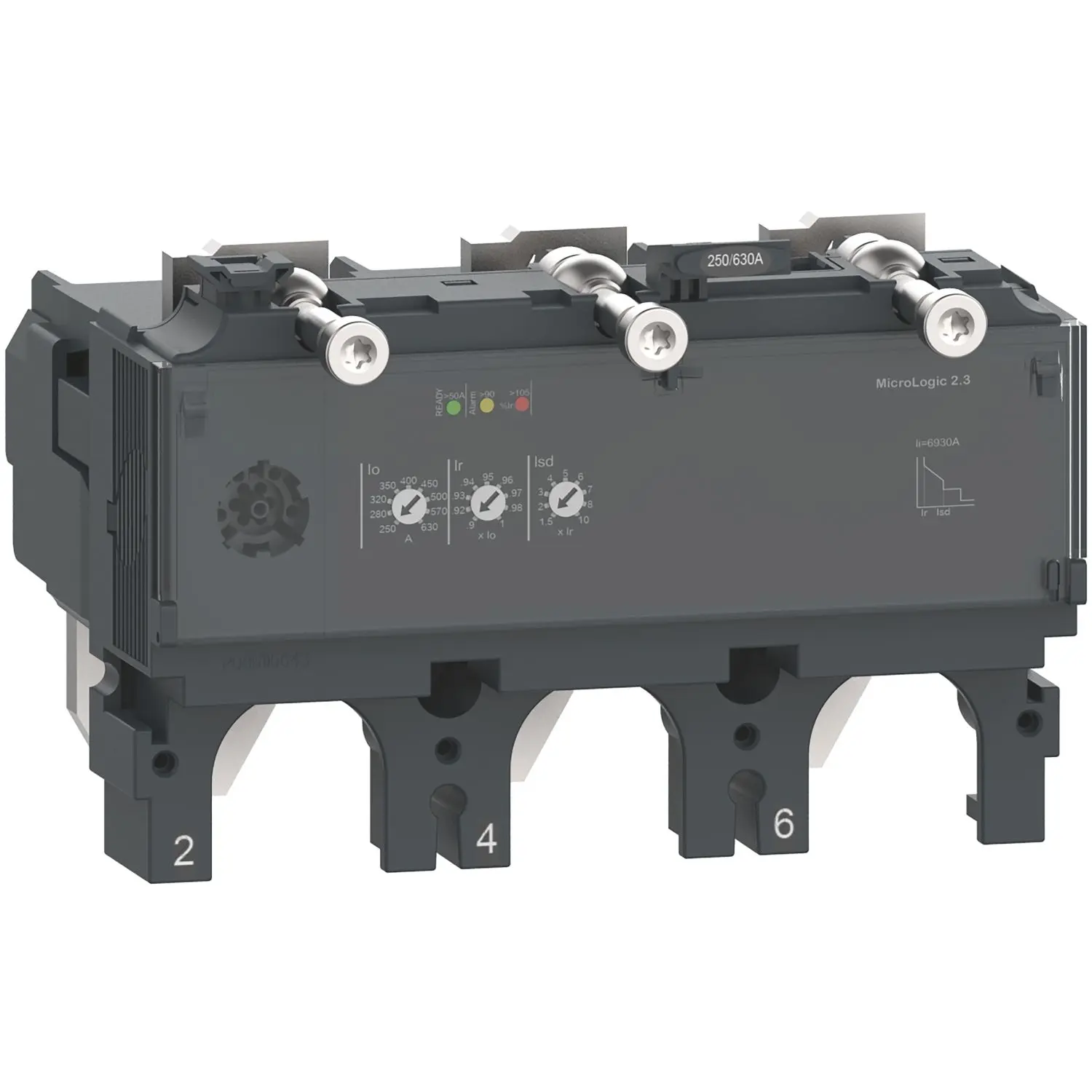 Produktfoto 1 von Elektronisches Auslösegerät MicroLogic 2.3 400A 3P3D