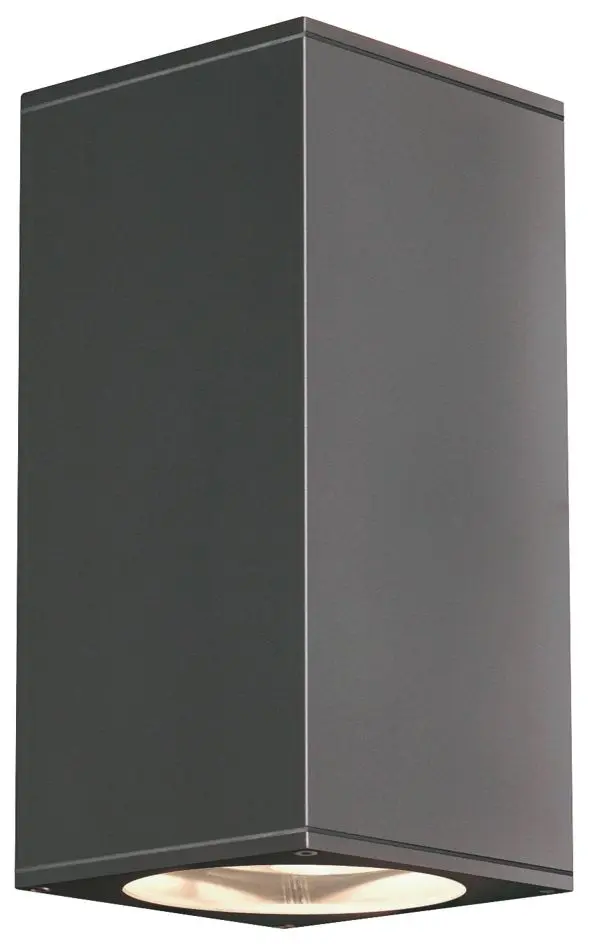 Produktfoto 1 von BIG THEO UP/DOWN OUT Wandleuchte eckig anthrazit ES111 max.2x75W