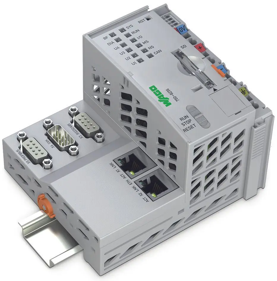 Produktfoto 1 von Controller PFC200,2. Generation,2 x ETHERNET, RS-232/-485, CAN, CANopen