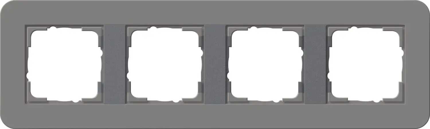 Produktfoto 1 von Abdeckrahmen 4f E3 Dklgrau/Anthrazit