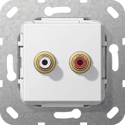 Produktfoto 1 von Cinch Audio Kabelpeitsche Einsatz Reinweiß