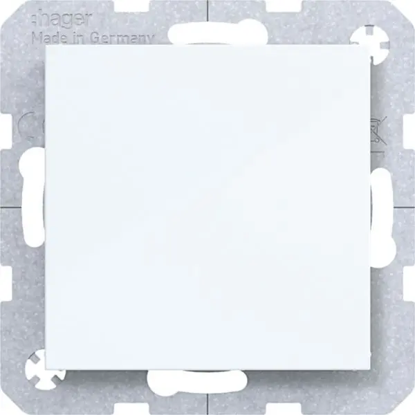 Produktfoto 1 von Blindverschluss mit Zentralstück, A.x/C.x, lichtweiß glänzend