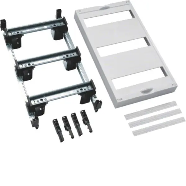 Produktfoto 1 von Baustein,universN,450x250mm,für Reiheneinbaugeräte waagerecht,3x12 PLE