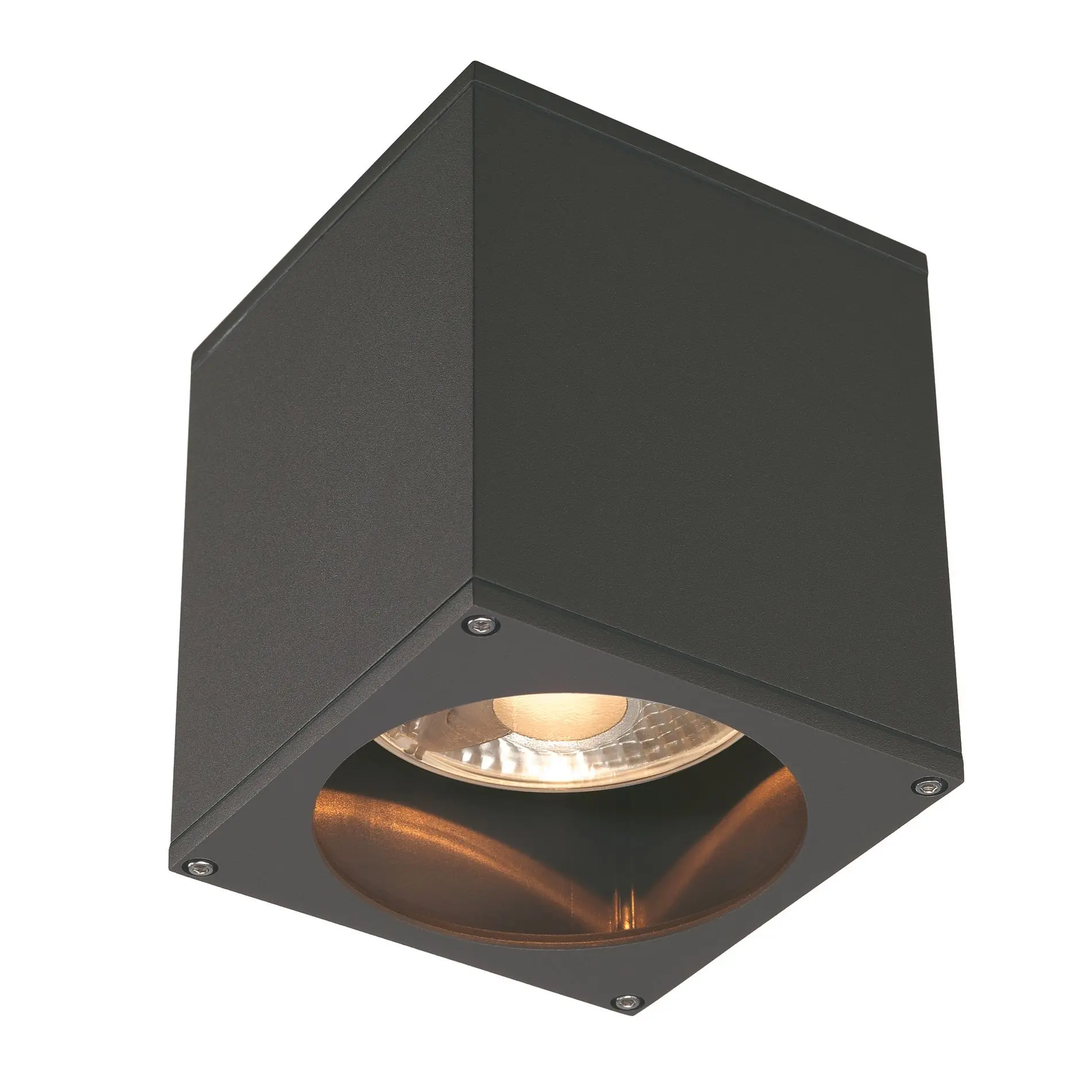 Produktfoto 1 von BIG THEO CEILING OUT Deckenleuchte eckig anthrazit ES111 max.75W
