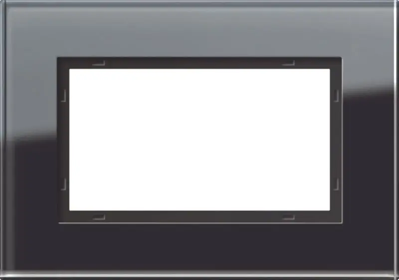 Produktfoto 1 von Abdeckrahmen 1 1 2fach Gira Esprit Glas Schwarz