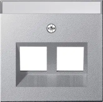 Produktfoto 1 von Abdeckung BSF Modular Jack 30° 2fach System 55 Farbe Alu