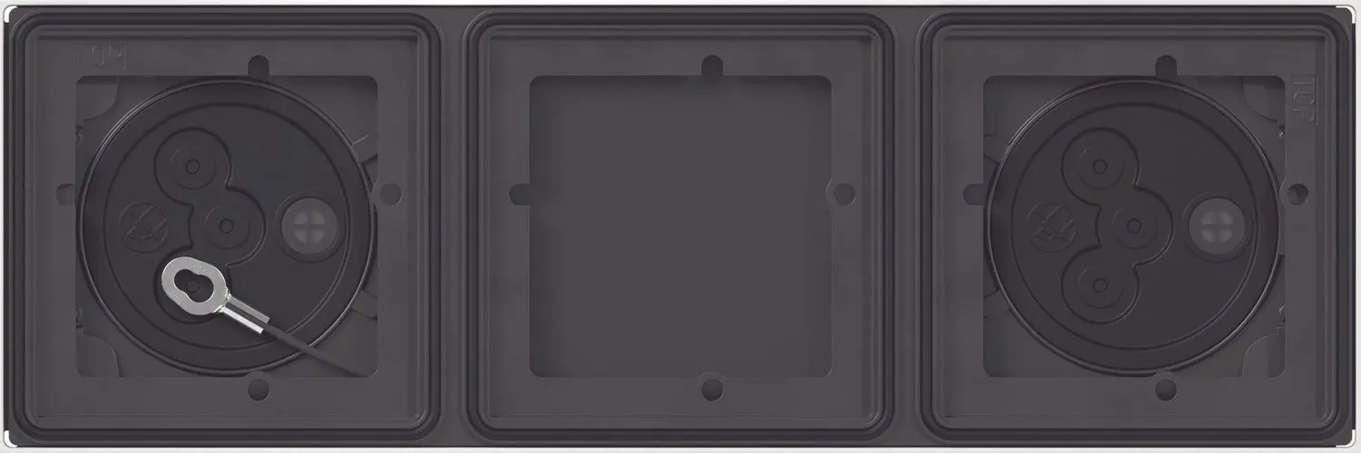 Produktfoto 1 von AP-Gehäuse 3 Module 1x3 System 106 Verkehrsweiß(lack.)