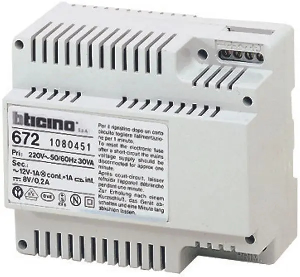 Produktfoto 1 von Netzgerät Mehrdraht f.Altsystem TERRANEO, 6 TE DIN