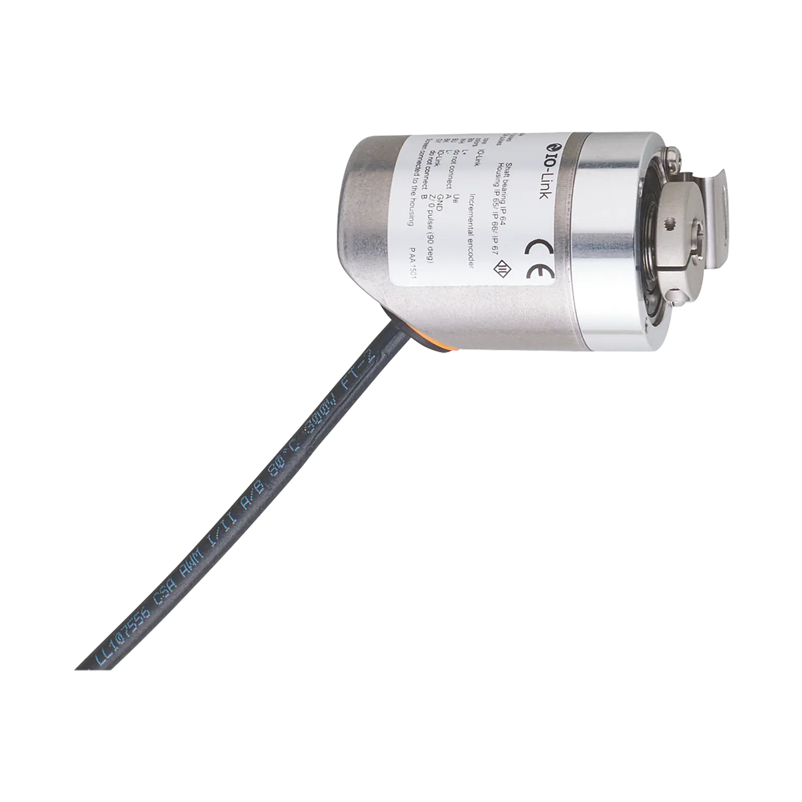 Produktfoto 1 von Einseitig offener Hohlwellendrehgeber D=6mm 1...10000 IO-Link 2m