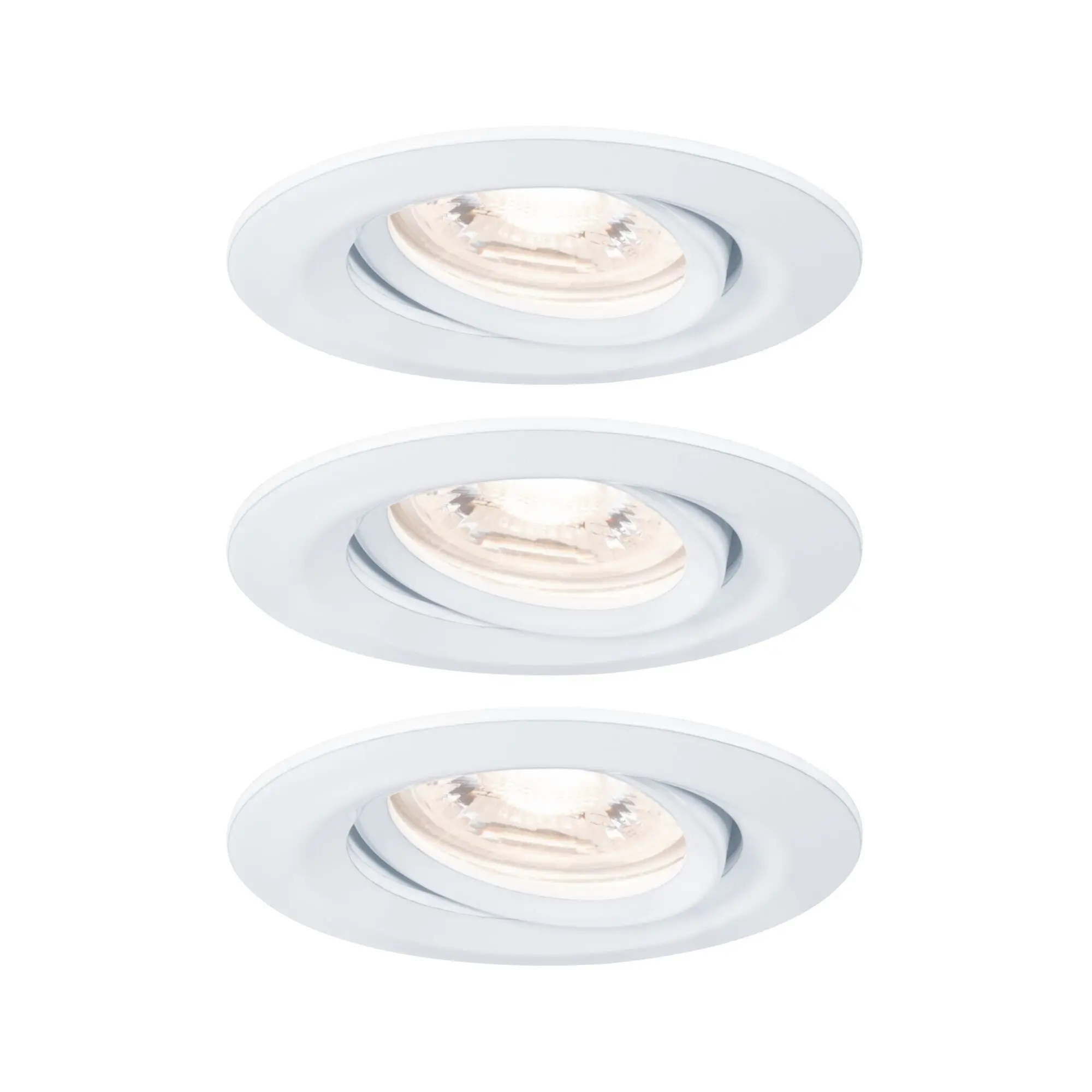 Produktfoto 1 von EBL Nova mini Coin rund schwenkbar LED 3x4W 310lm Weiß matt/Alu