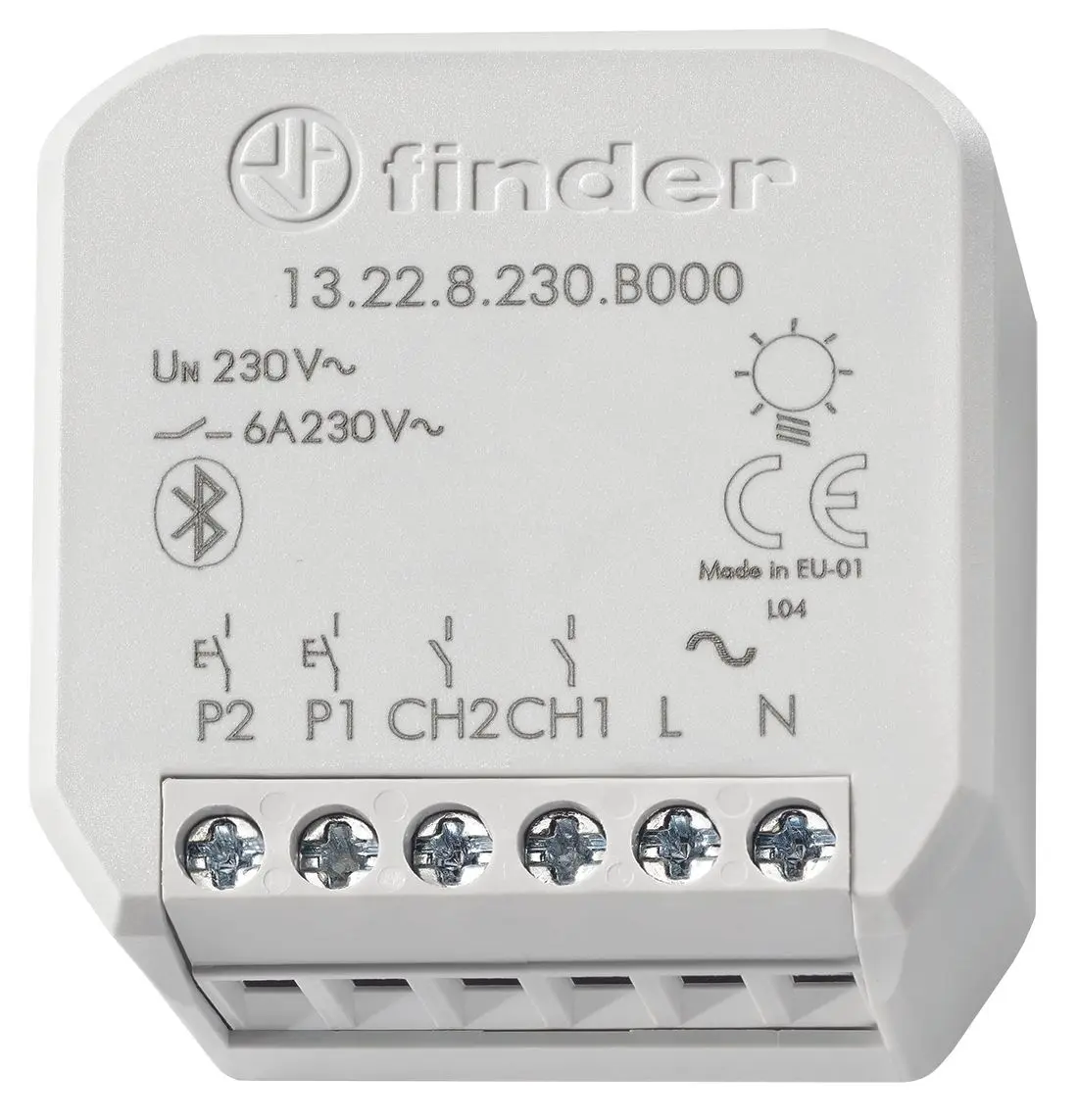 Produktfoto 1 von Bluetooth Multifunktions-Relais (YESLY- Schaltaktor), 2 Schließer 6A, 230 VAC