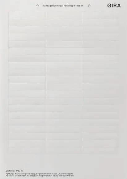Produktfoto 1 von Beschriftungsbögen 60,7x11,8mm Zubehör