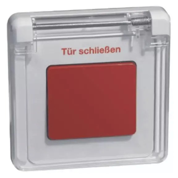 Produktfoto 1 von Feuertürentaster, rot/ reinweiß