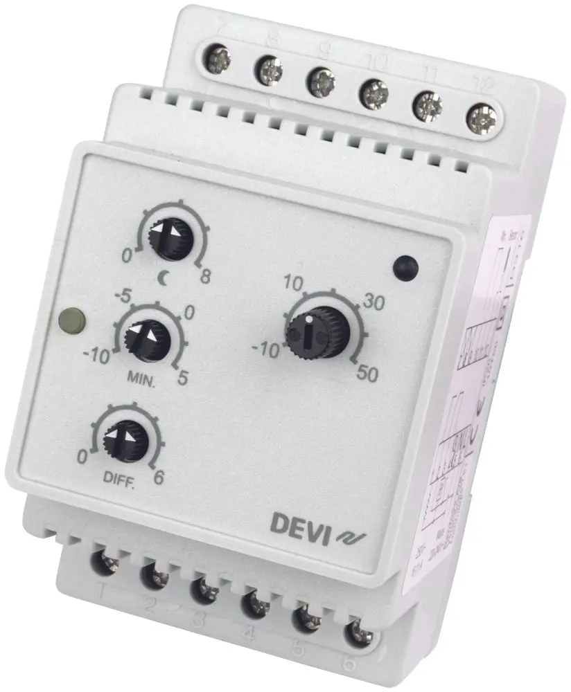 Produktfoto 1 von Elektron.Universalthermostat DEVIreg 316 Differenztherm. mit 2 Temp.bereichen