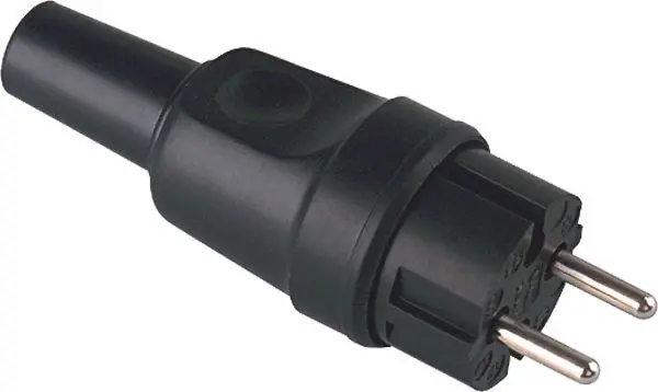 Produktfoto 1 von Vollgummi Konturenstecker schwarz