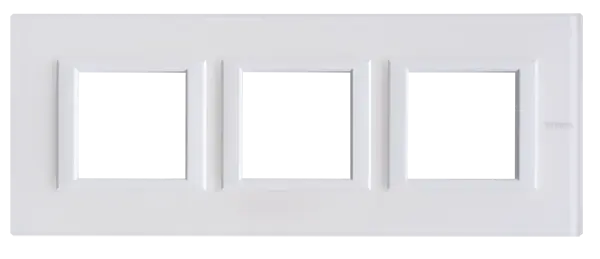 Produktfoto 1 von Abdeckrahmen AXOLUTE: 3f, 2 + 2 + 2 Module, White Glass
