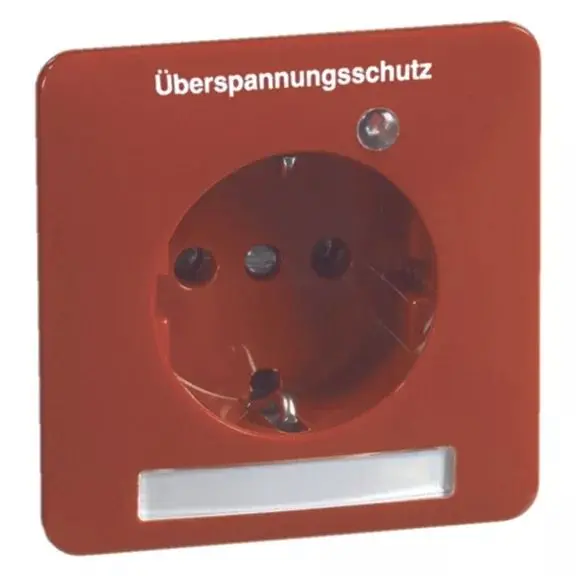 Produktfoto 1 von ÜS-Steckdose SCHUKO, rot