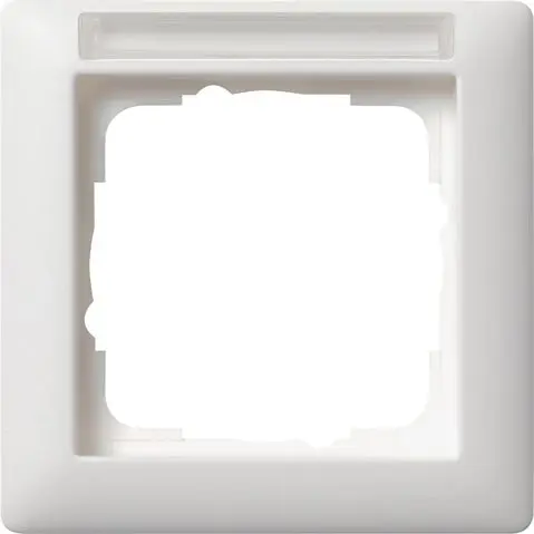 Produktfoto 1 von Abdeckrahmen 1fach BSF Standard 55 reinweiß matt
