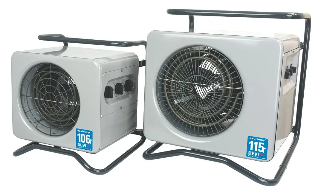 Produktfoto 1 von Industrieheizlüfter 230 V, 3 kW, mit Einschalt-Timer DEVItemp 303 T