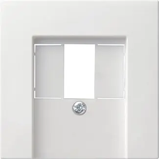Abdeckung TAE+Stereo+USB System 55 reinweiß matt