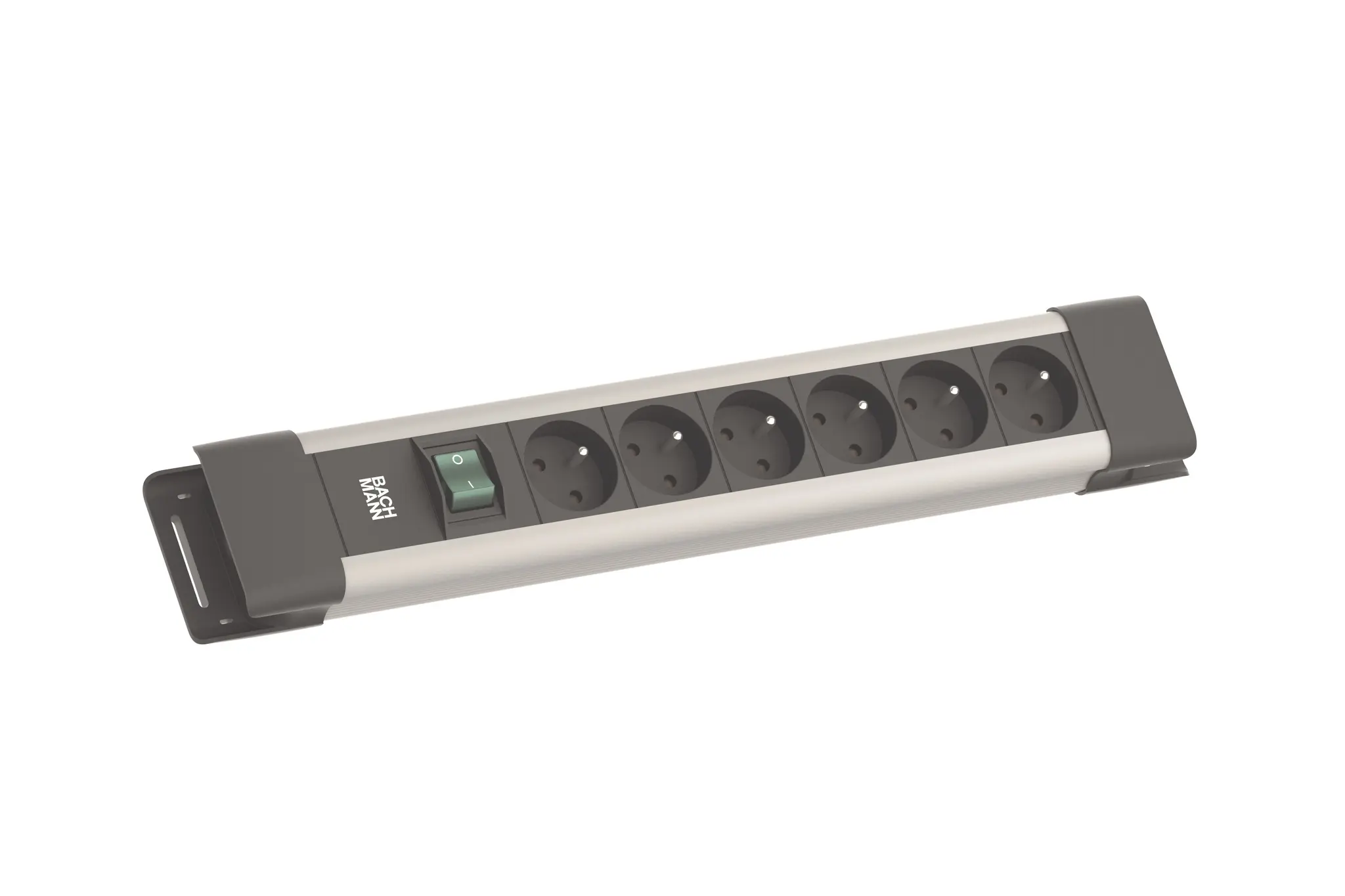 Produktfoto 1 von CONNECTUS 6xUTE 1xSchalter 2,0m CEE7/7 Grau
