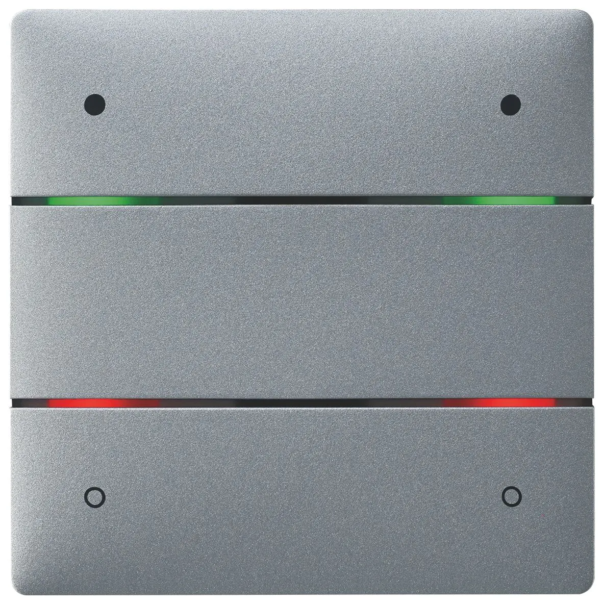 Produktfoto 1 von Tastsensor LUXORliving, 4 Tasten 4 LEDs Integrierter Temperatursensor, silber