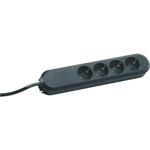 Produktfoto 1 von Tischsteckdose 4xSchuko schwarz Strom 1