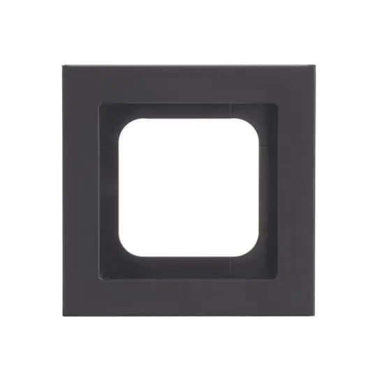 Produktfoto 1 von Abdeckrahmen, schwarz matt, Busch-axcent, Rahmen Busch-axcent