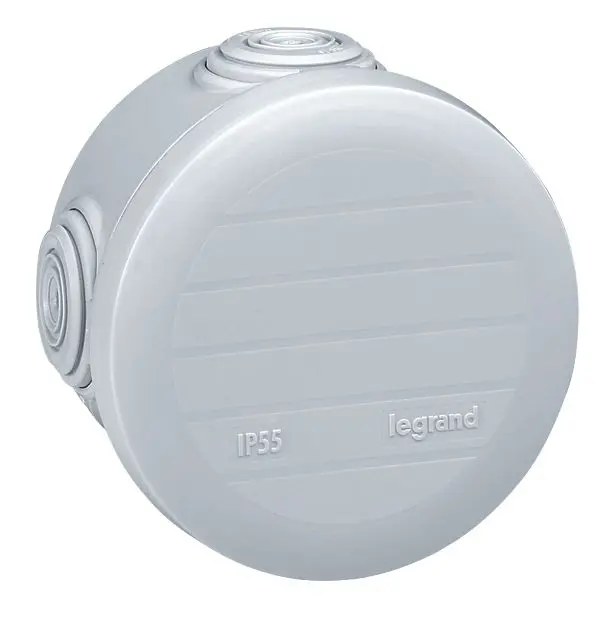 Produktfoto 1 von Abzweigdose Plexo, Rund, D=70xTiefe 45mm, IP 55, 4 Membran-Einführungen