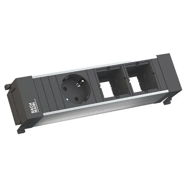 Produktfoto 1 von POWER FRAME 1xSchuko 2xABD
