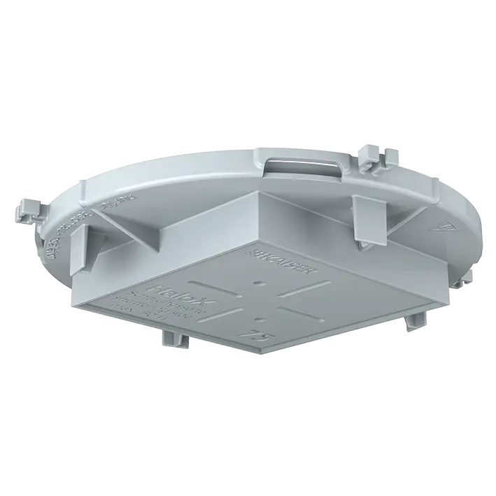 Produktfoto 1 von Einbaugehäuse, HaloX 100 Frontteil Deckenauslass 75x75mm f.Ortbeton