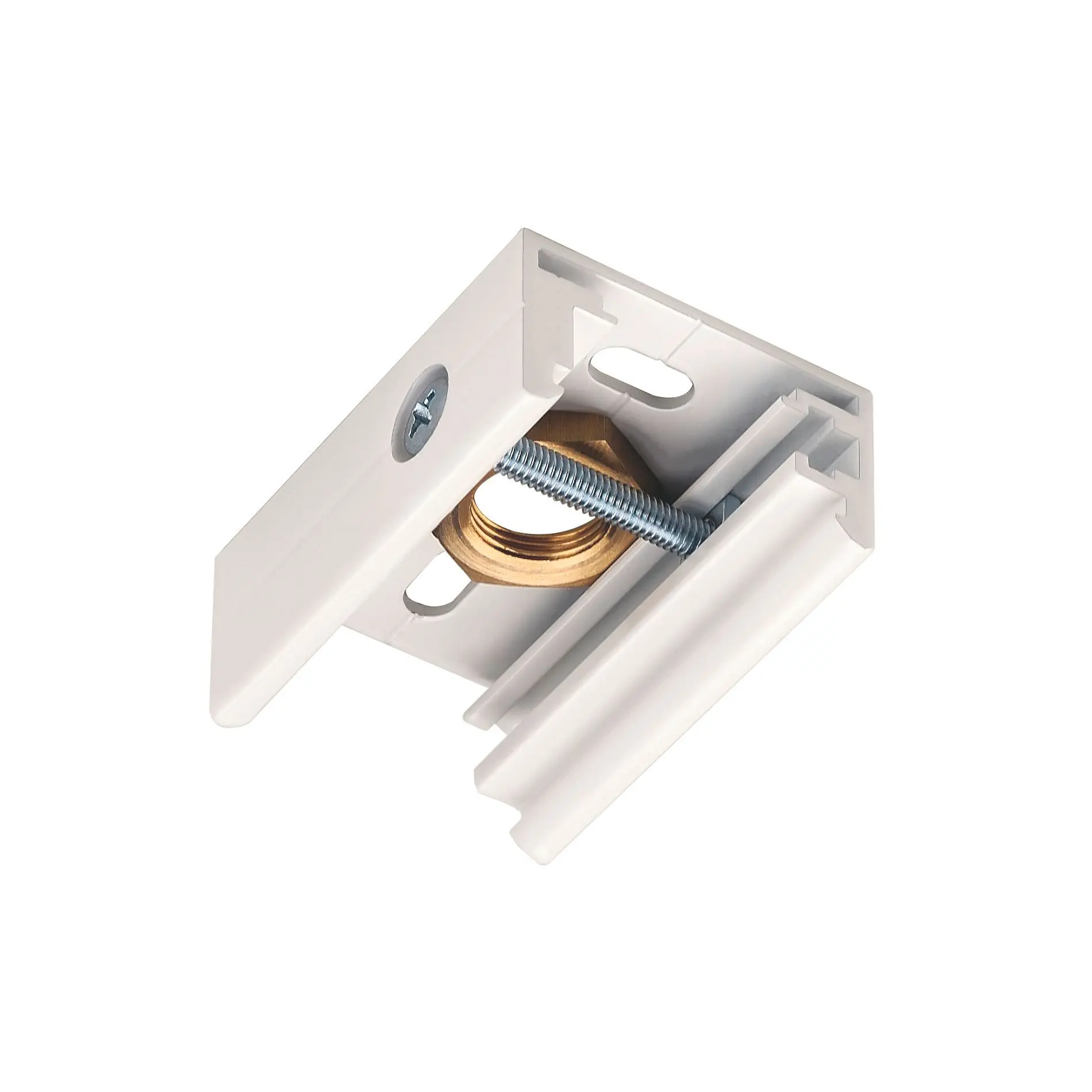 Produktfoto 1 von EUTRAC Pendelclip f.3Ph.Schiene verkehrsweiß